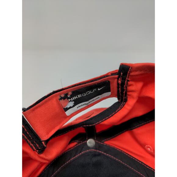 Nike Golf RZN Vapor Tiger Woods Strapback Hat Pink Red Embroidered SEE DESC - Picture 13 of 13